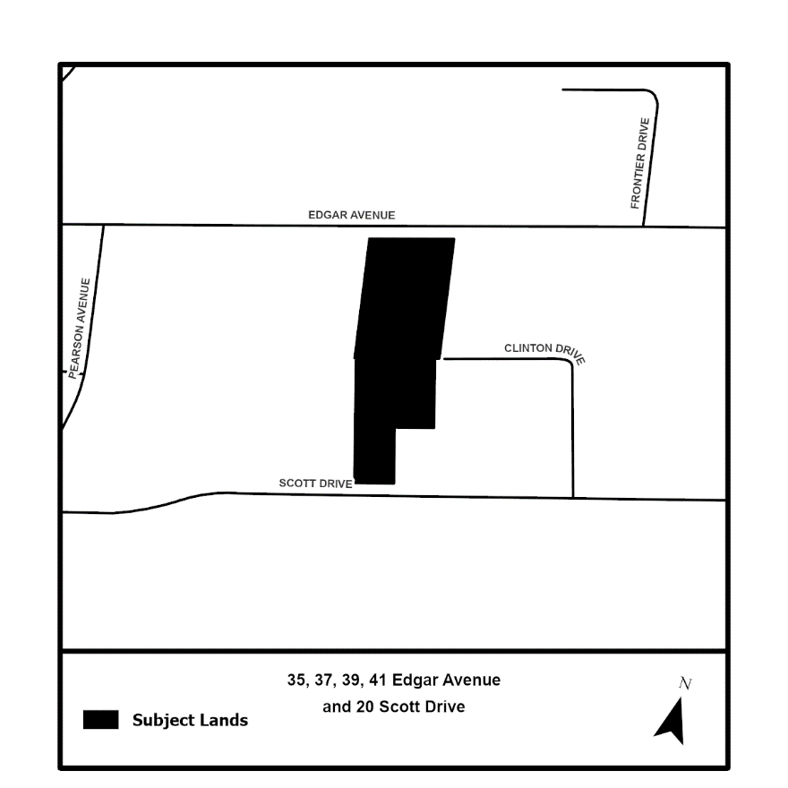 location map Map showing the location of the proposed development