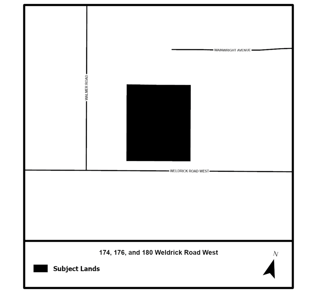 Map showing the location of the proposed development application