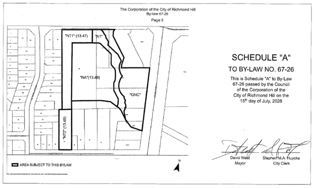 Schedule "A" to By-law 67-26