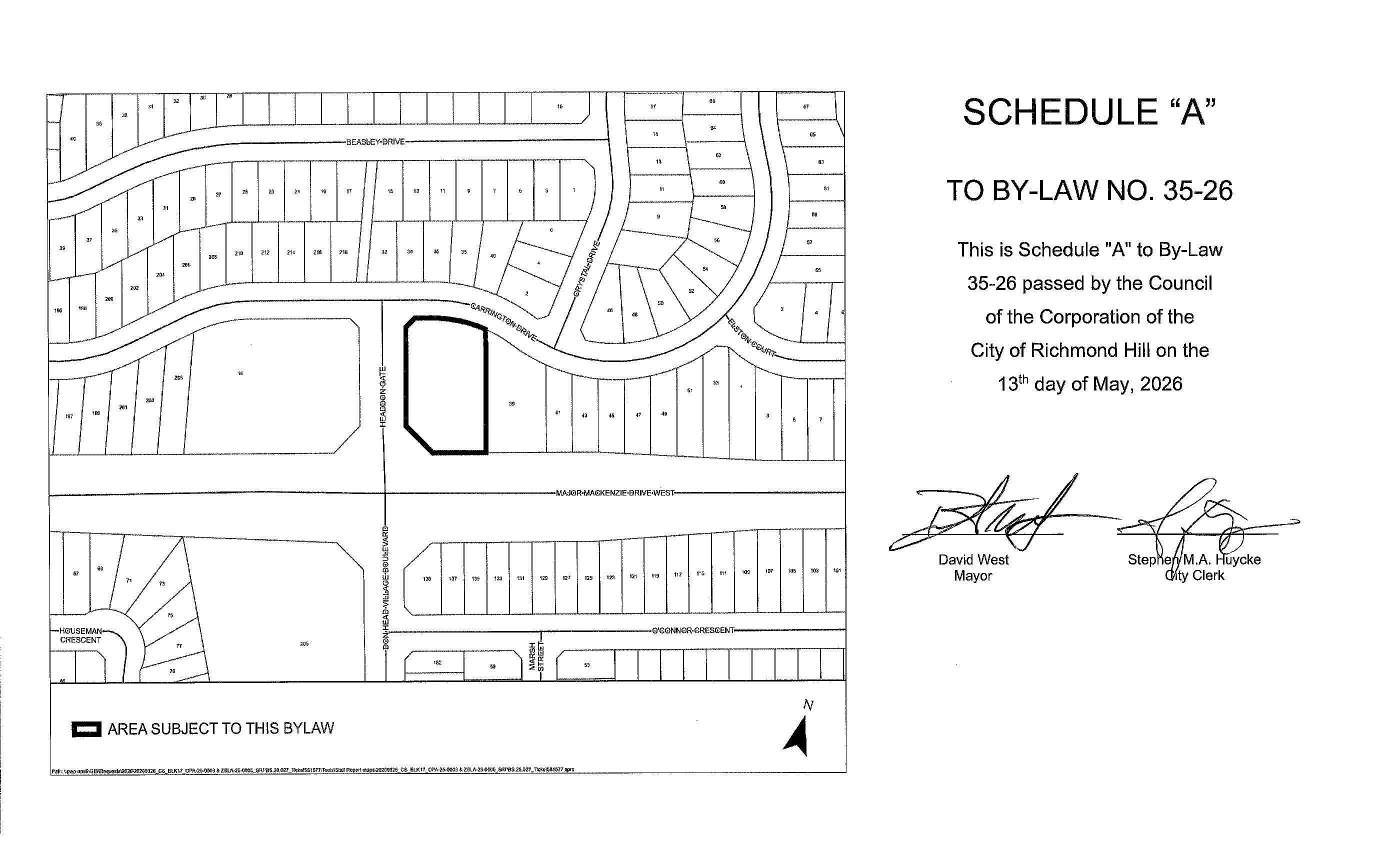 Map of Bylaw 35-26