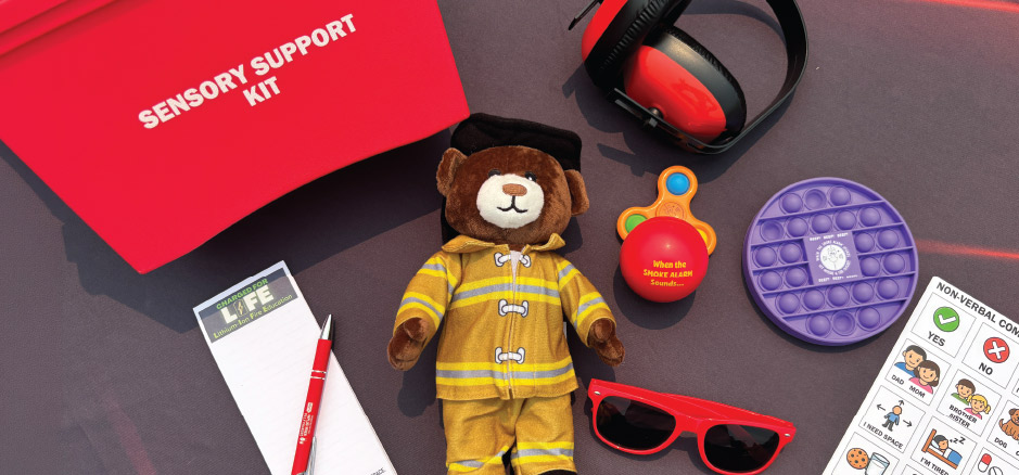 Image of sensory support kit items
