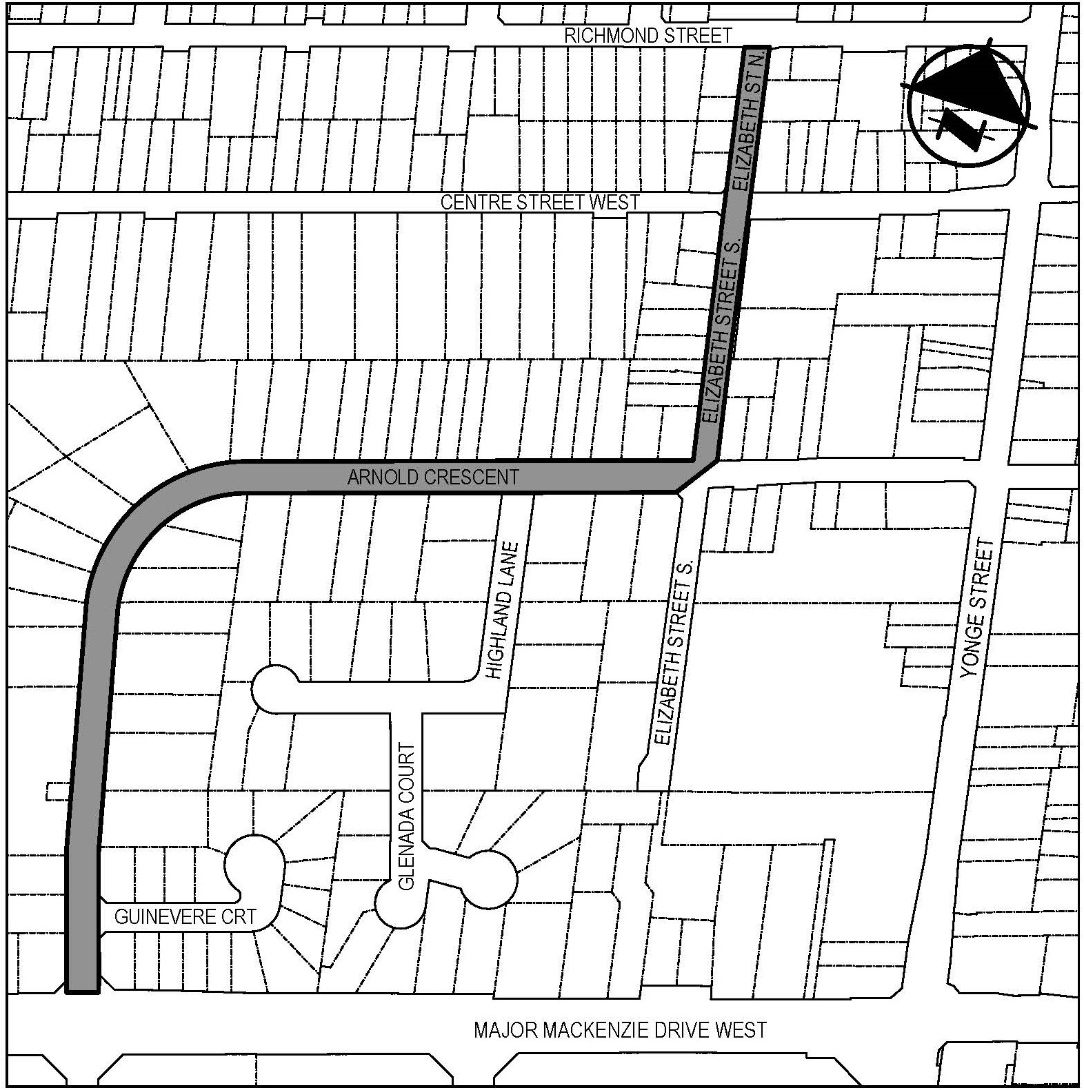 Map of Elizabeth Street closure