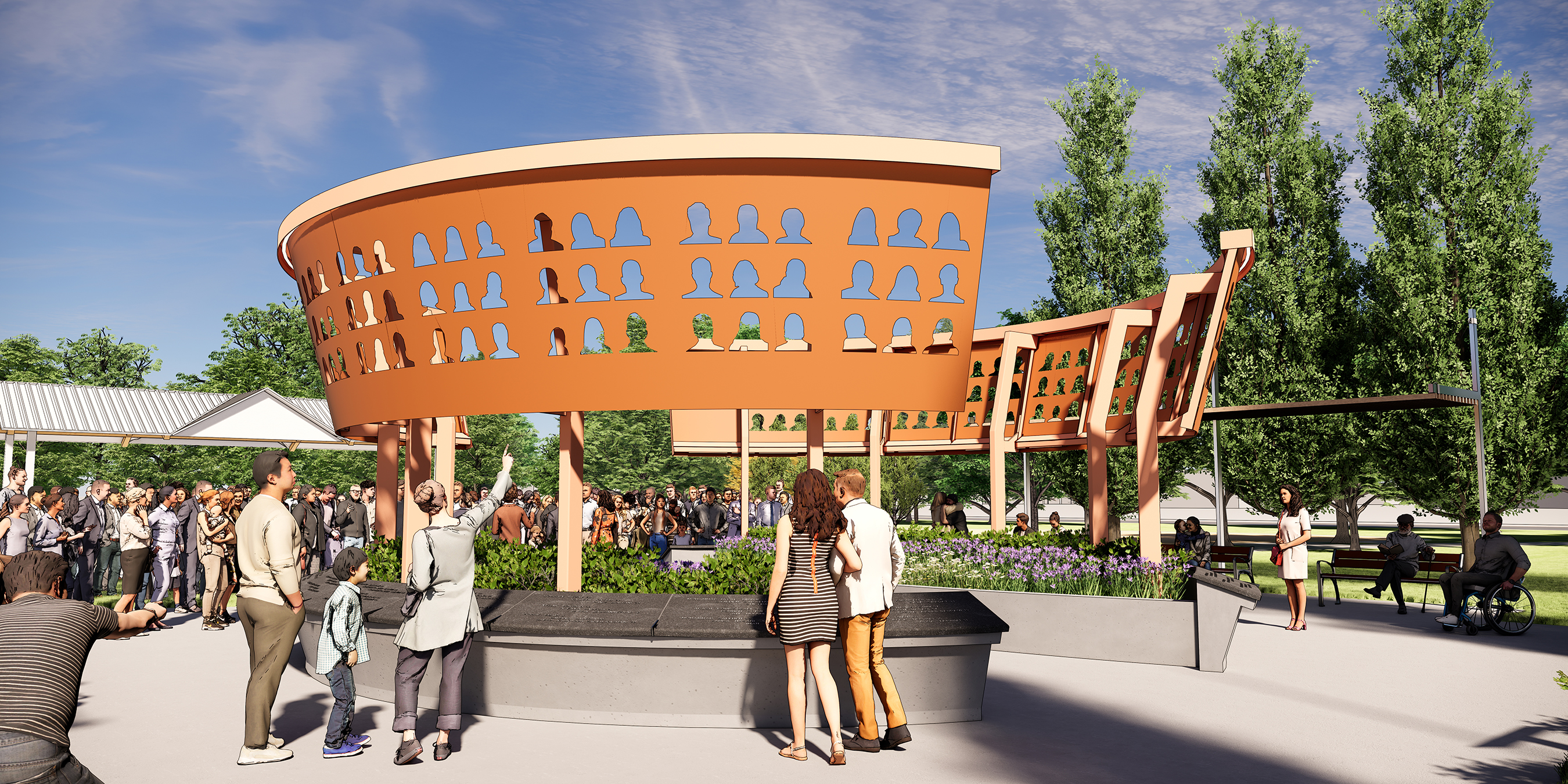Rendering of PS752 Memorial